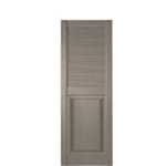 View Combination Louvered and Paneled Vinyl Shutters